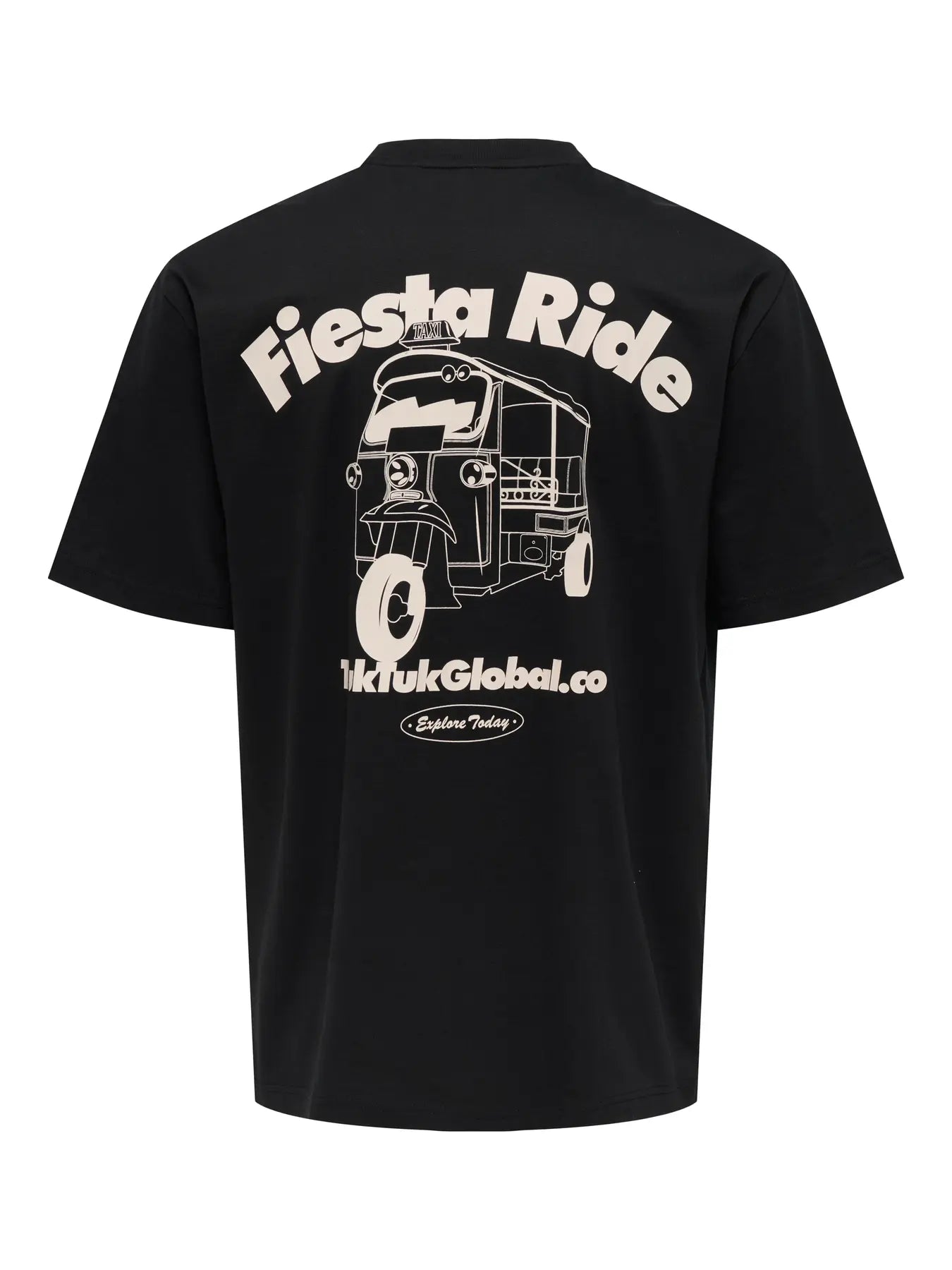 ONLY & SONS T-SHIRT FIESTA RIDE - Col. nero