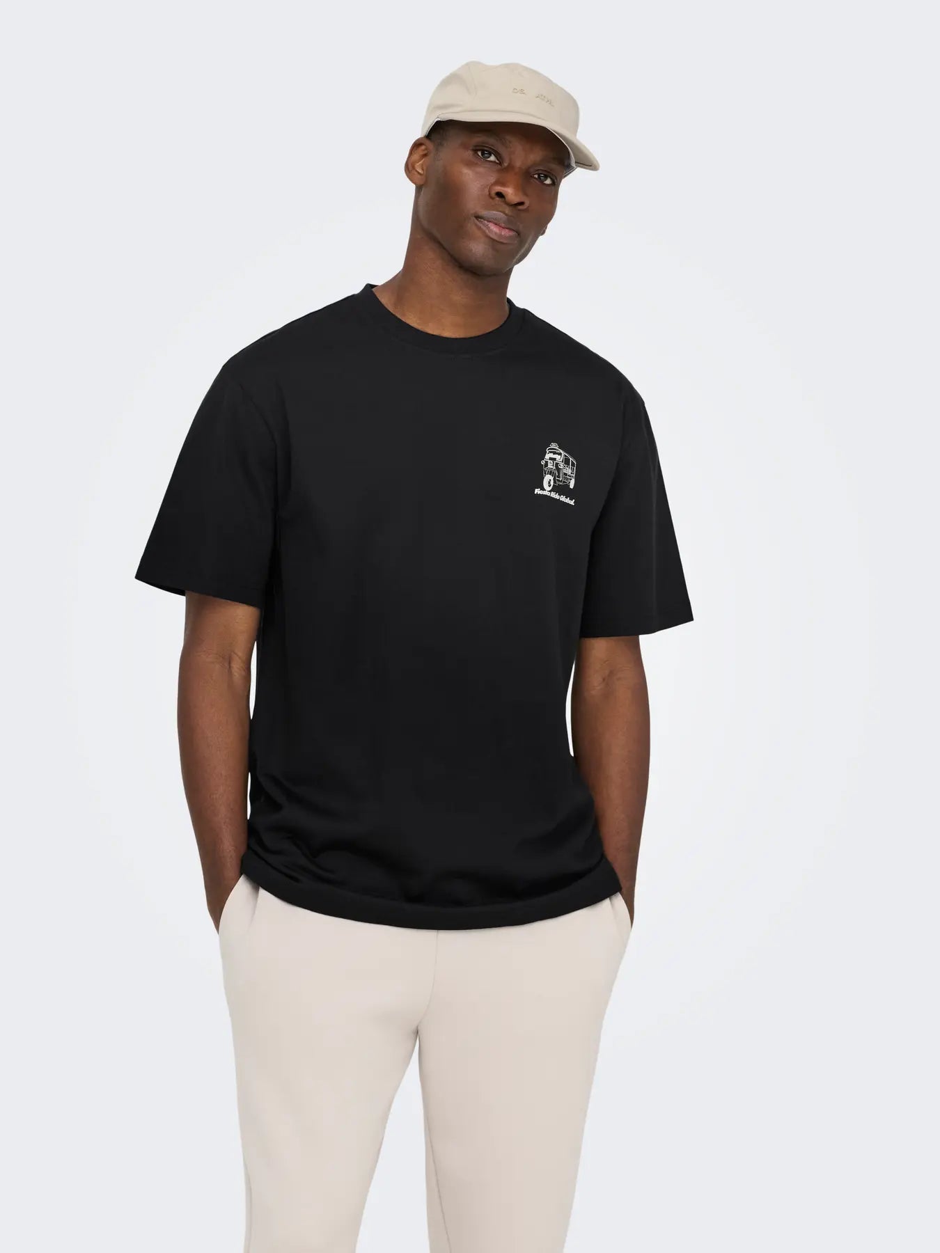 ONLY & SONS T-SHIRT FIESTA RIDE - Col. nero