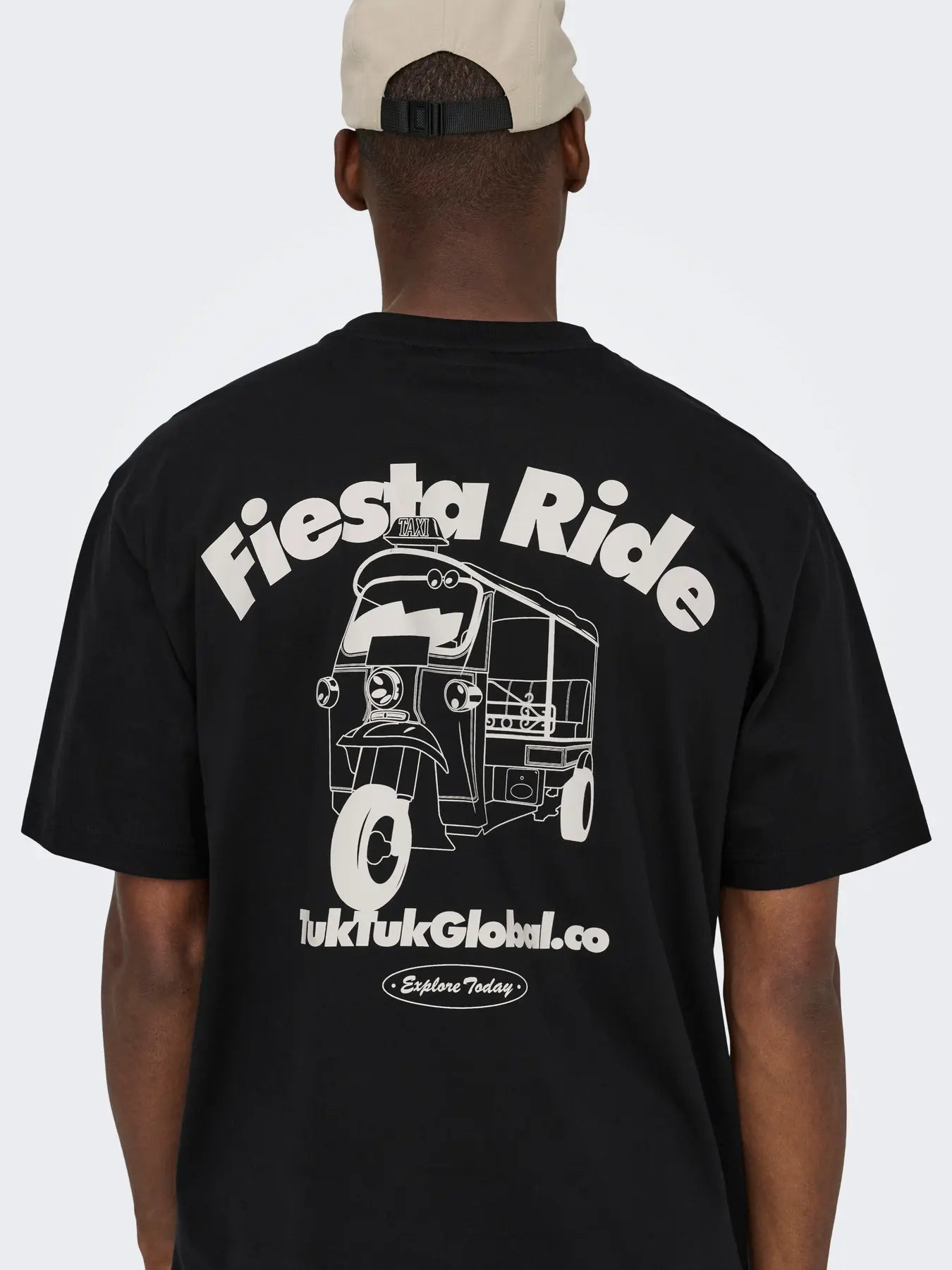 ONLY & SONS T-SHIRT FIESTA RIDE - Col. nero
