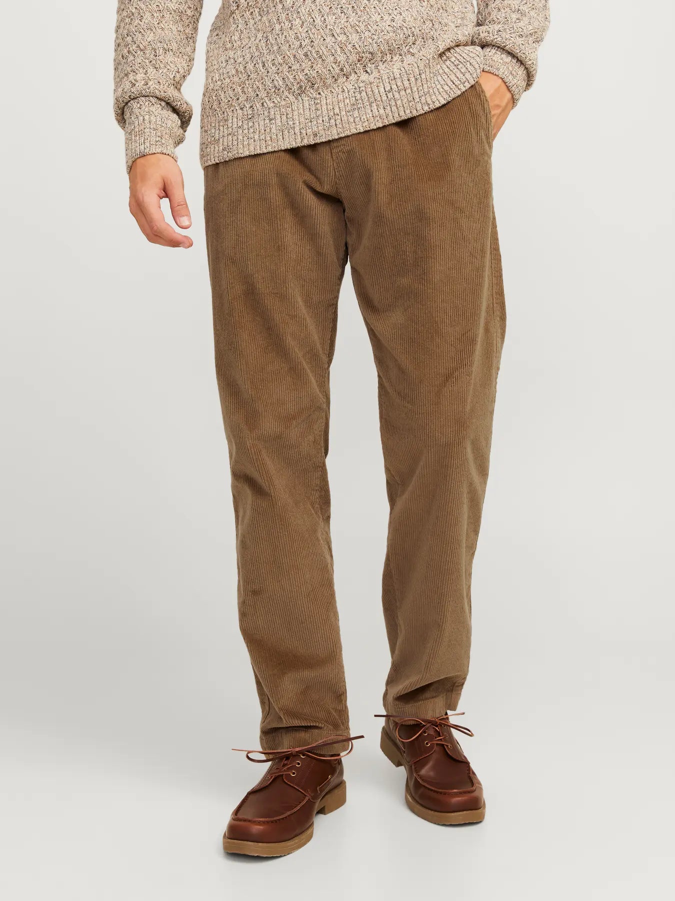 JACK & SONS PANTALONE IN VELLUTO A COSTE  Col. Marrone