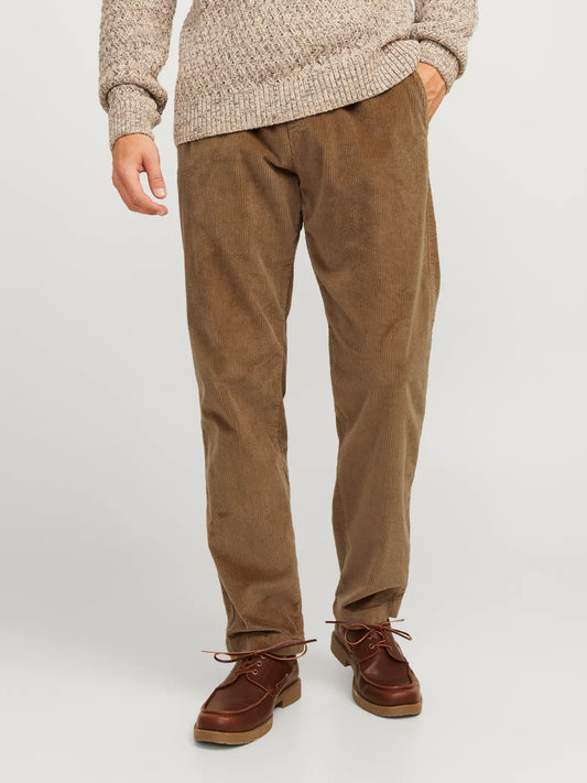 JACK & SONS PANTALONE IN VELLUTO A COSTE  Col. Marrone