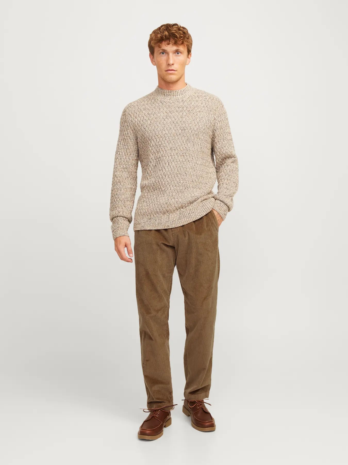 JACK & SONS PANTALONE IN VELLUTO A COSTE  Col. Marrone