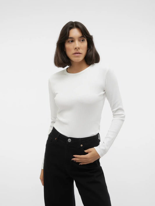 Vero Moda MCHLOE - Maglietta a manica lunga - col.bianco