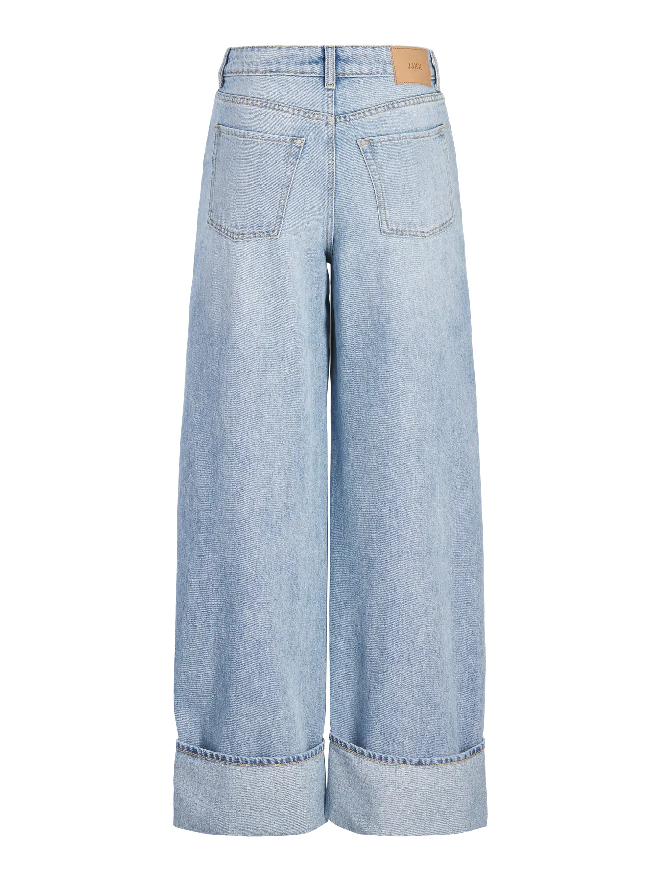 JJXX JXTOKYO con risvolto - Wide Leg - light blue denim