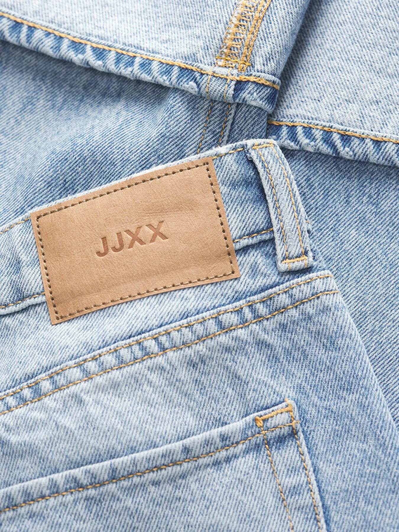 JJXX JXTOKYO con risvolto - Wide Leg - light blue denim