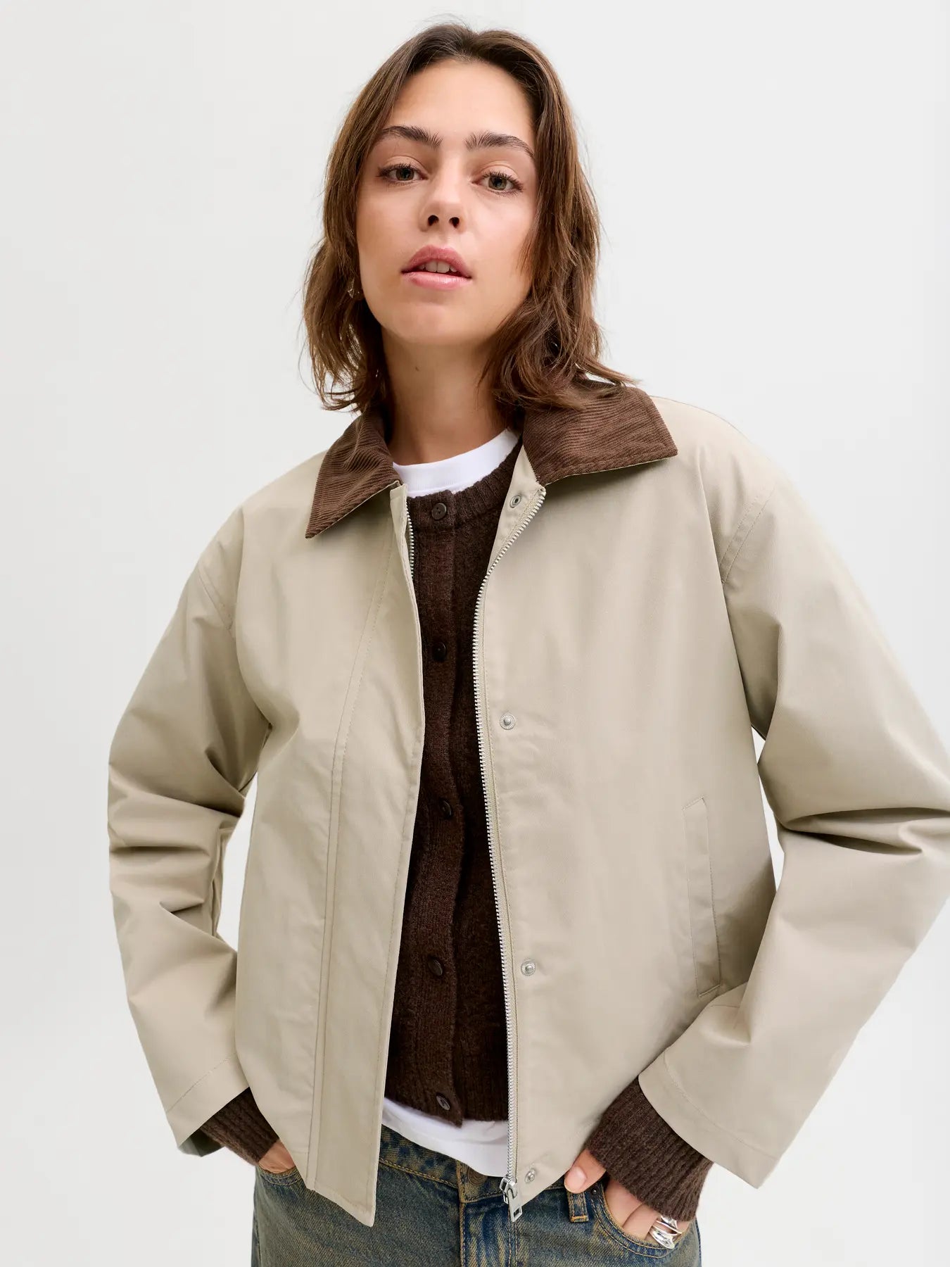 JXWILMA WORKER JACKET - Giacca leggera - crockery