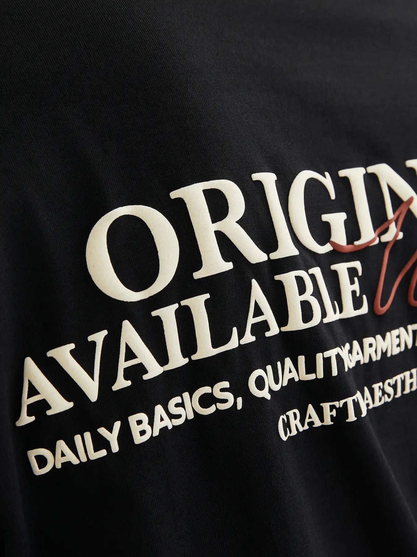 JACK & JONES T-SHIRT ORIGINALS WORLDWIDE - Col. Nero