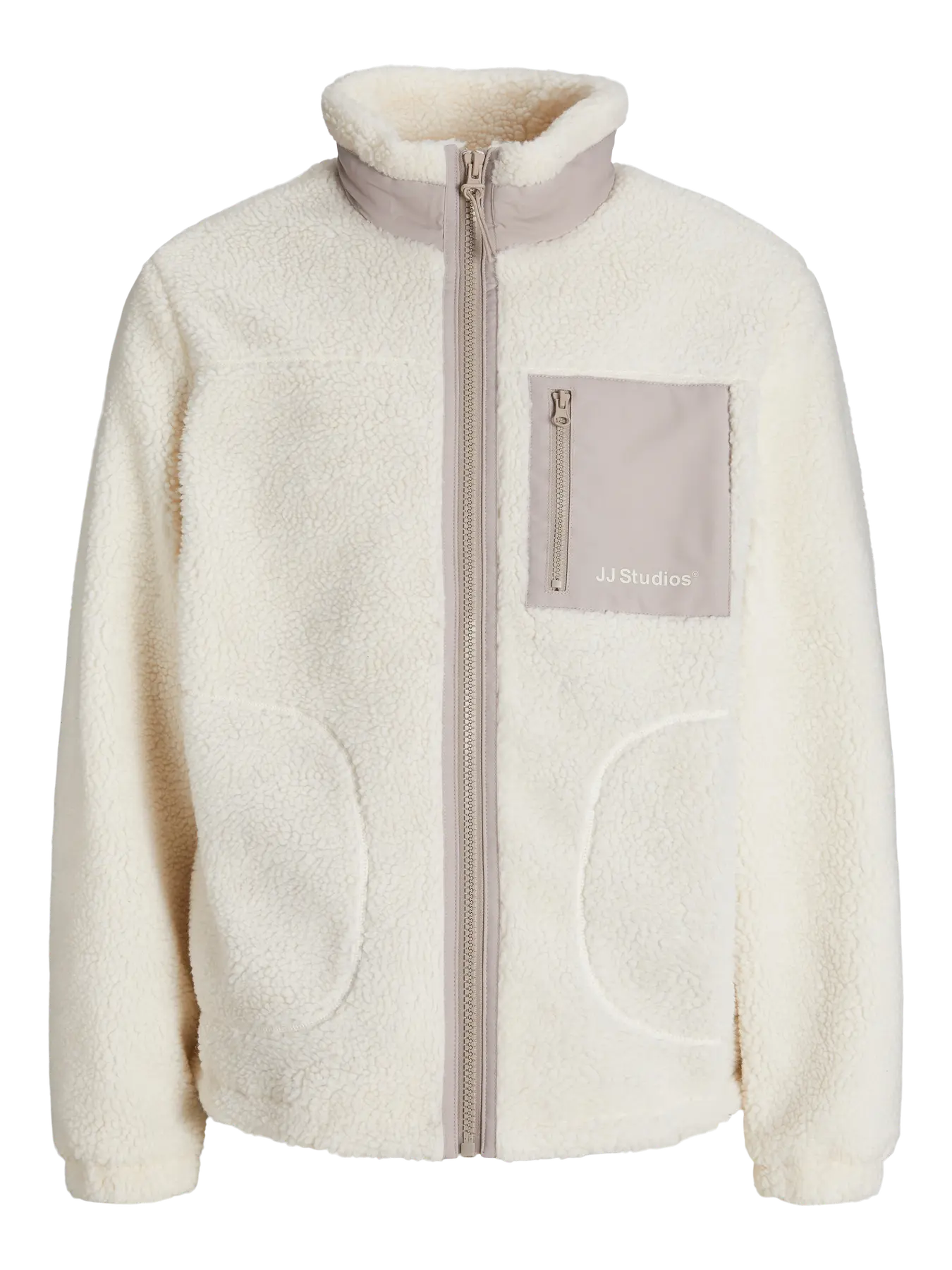 JACK & JONES GIACCA TEDDY JJ STUDIOS - Col. Bianco panna