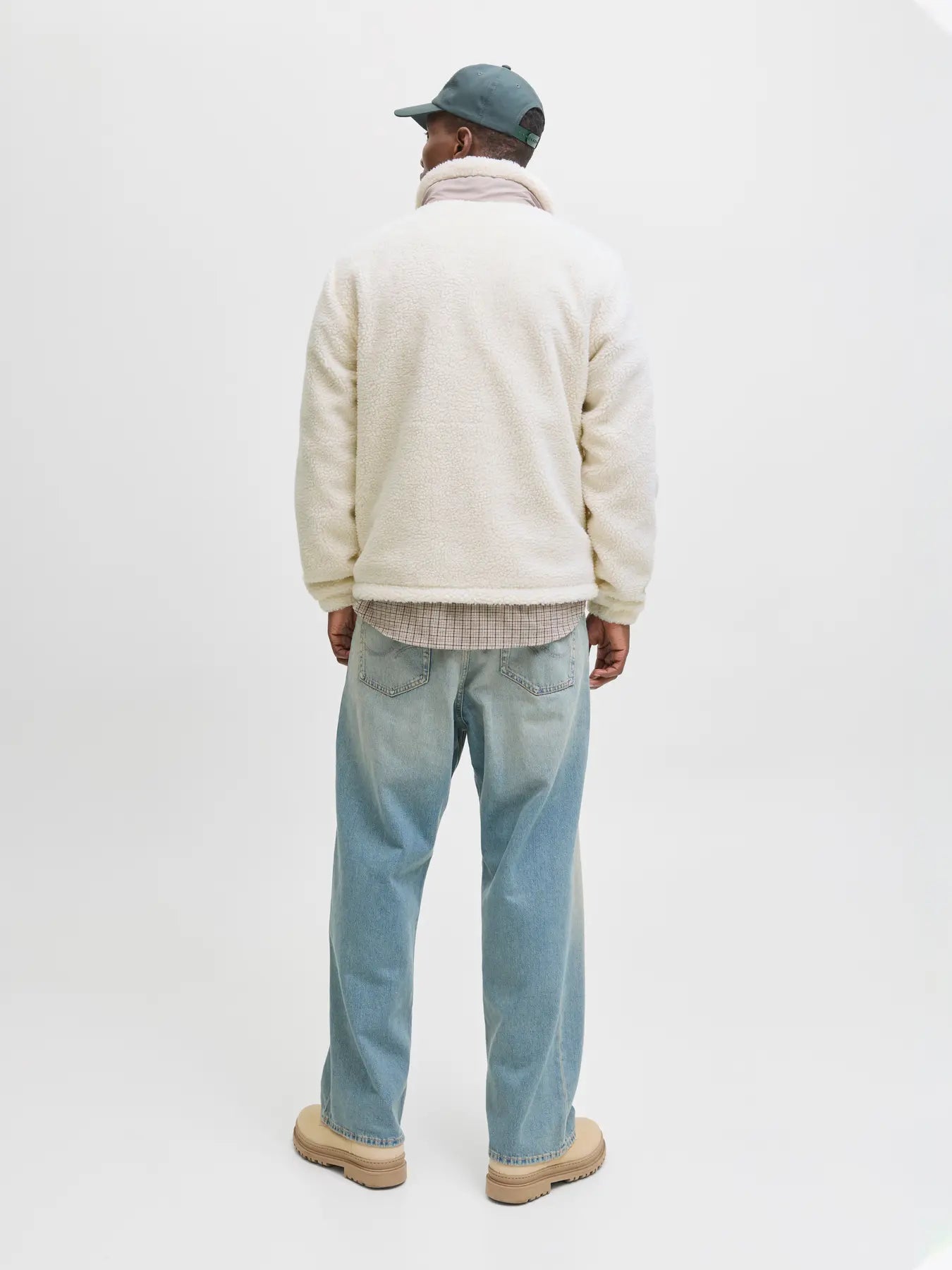 JACK & JONES GIACCA TEDDY JJ STUDIOS - Col. Bianco panna