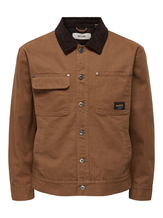ONLY & SONS GIACCA WORKWEAR "ONSTIMBER" - Marrone