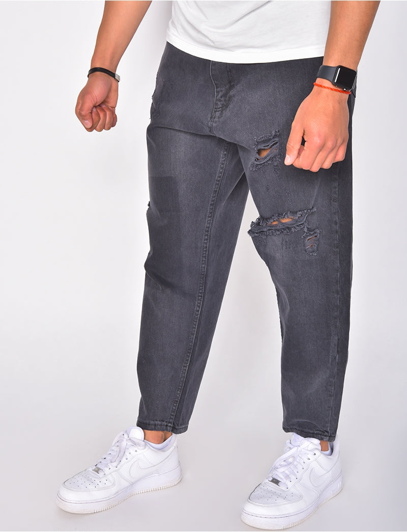JEANS LOOSE FIT CON CON ROTTURE FRONTALI