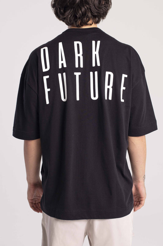 T-SHIRT OVERSIZE DARK FUTURE - COLORE NERO