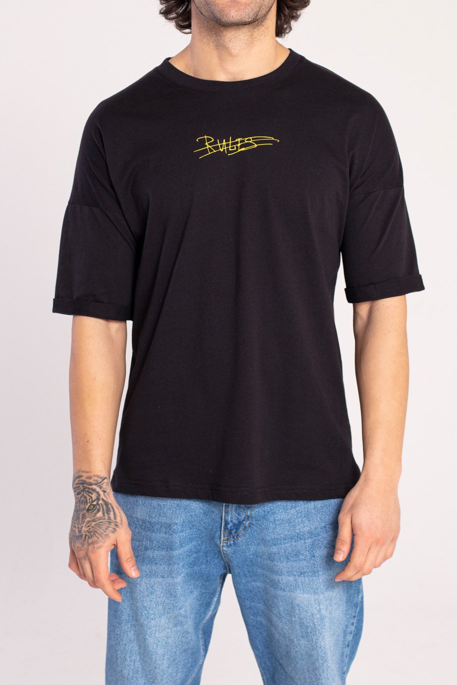 T-SHIRT OVERSIZE “RULES“ - COLORE NERO