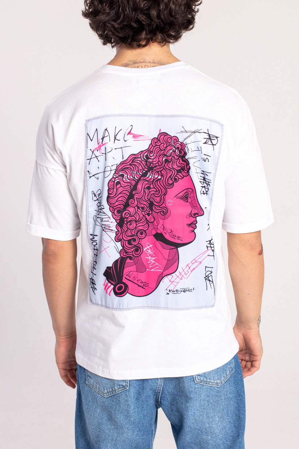 T-SHIRT OVERSIZE “RULES“ - COLORE BIANCO