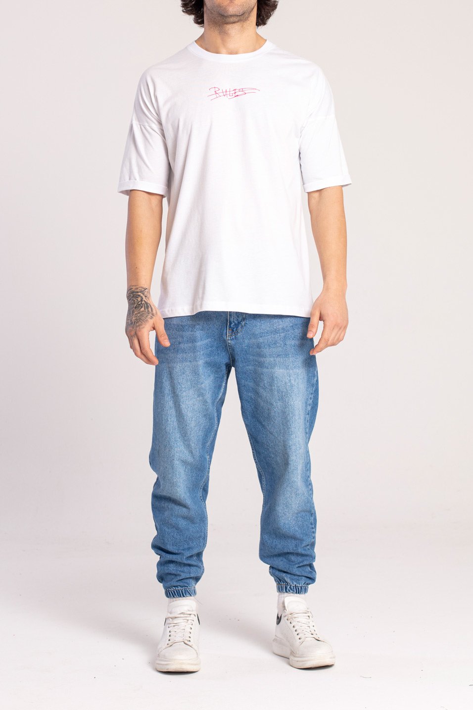 T-SHIRT OVERSIZE “RULES“ - COLORE BIANCO