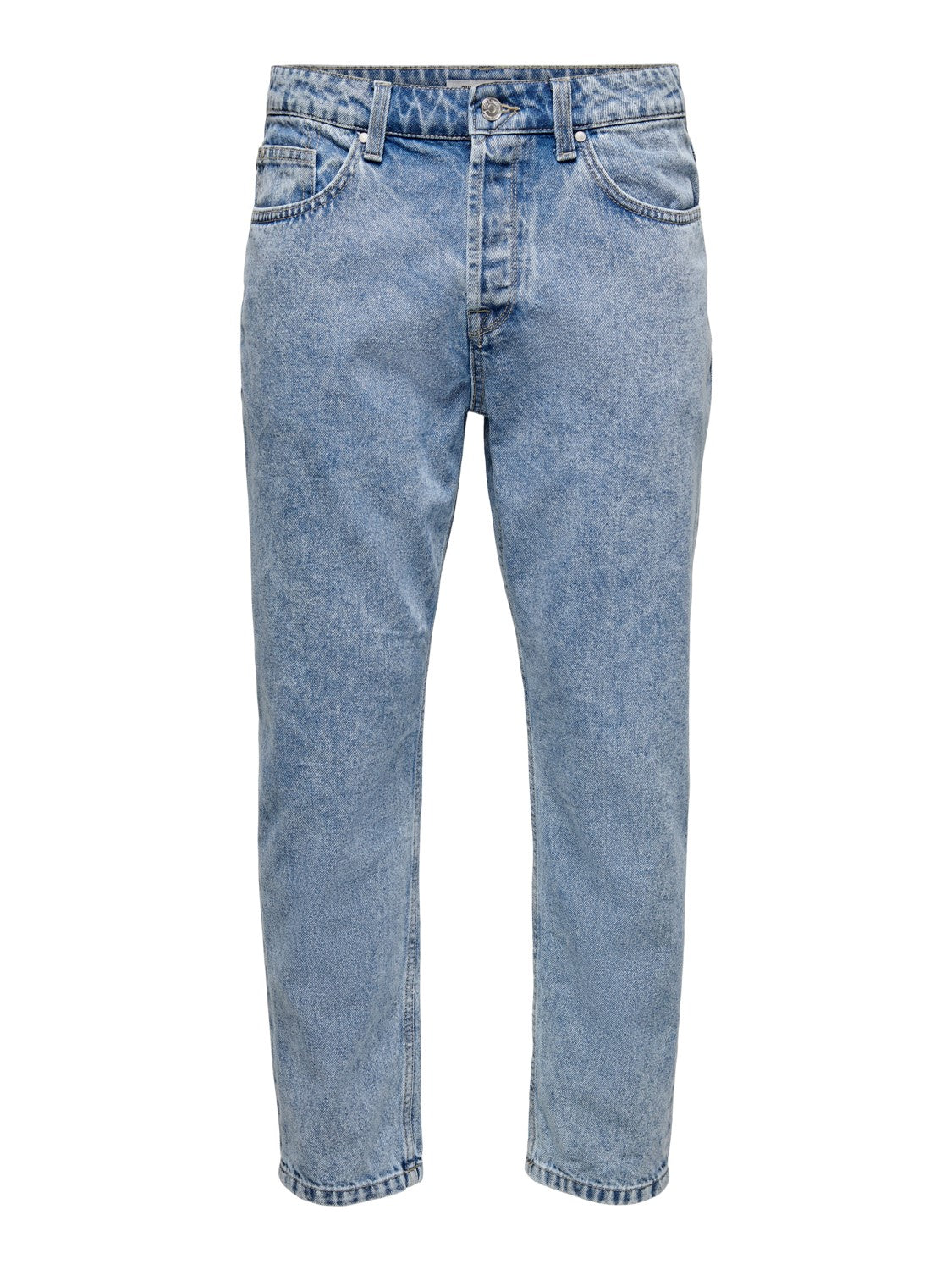 ONLY & SONS CROPPED BLU LIGHT JEANS