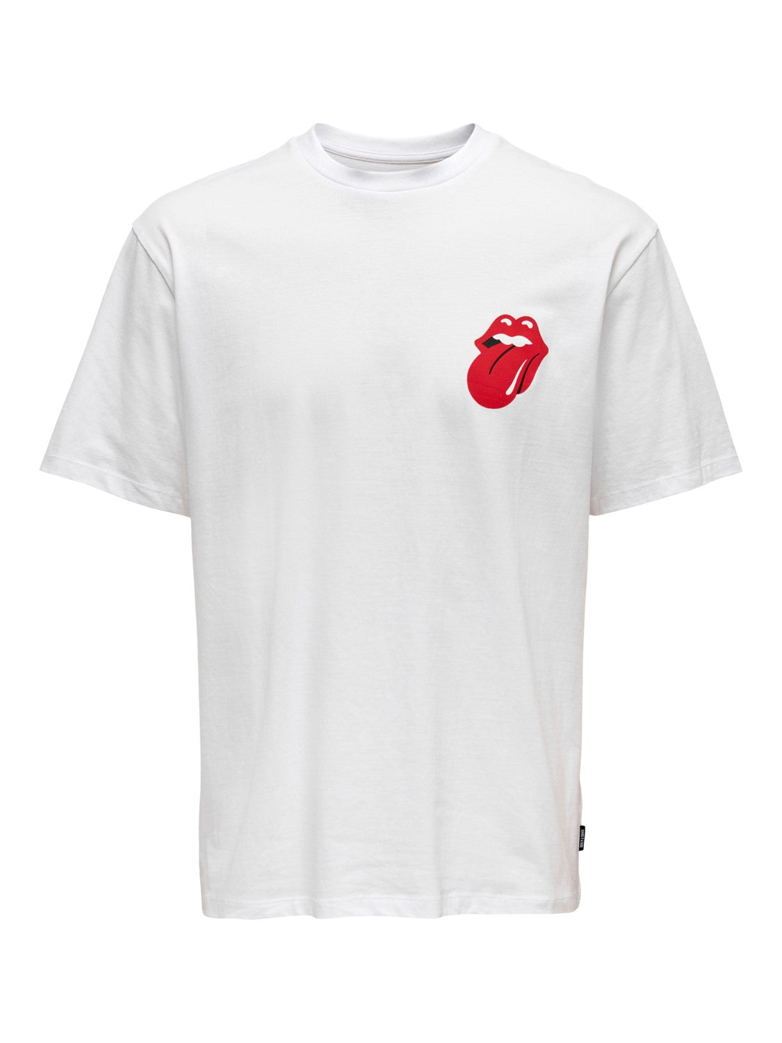 T-SHIRT RELAXED "ROLLING STONES" - Col. bianco